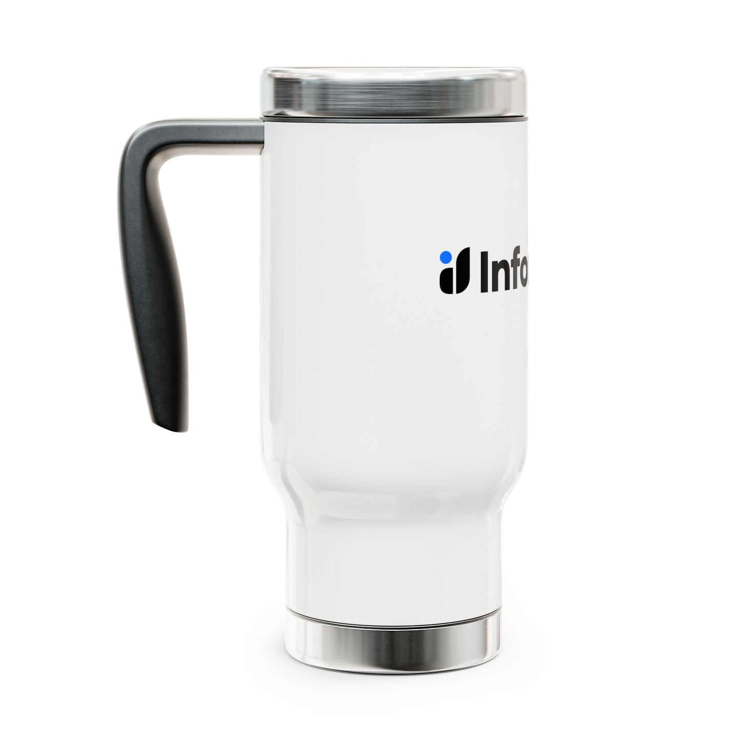 Stainless Steel Travel Mug with Handle, 14oz